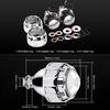 LED Car Light Super Bright High Lumens High-Temperature Resistant Universal Fit Simple Installation Car