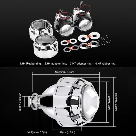LED Car Light Super Bright High Lumens High-Temperature Resistant Universal Fit Simple Installation Car