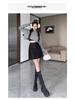 High Waist PU Leather A-Line Midi Skirt - Autumn/Winter Collection, Anti-Exposure, Slimming, Frosted Matte Finish with Zipper