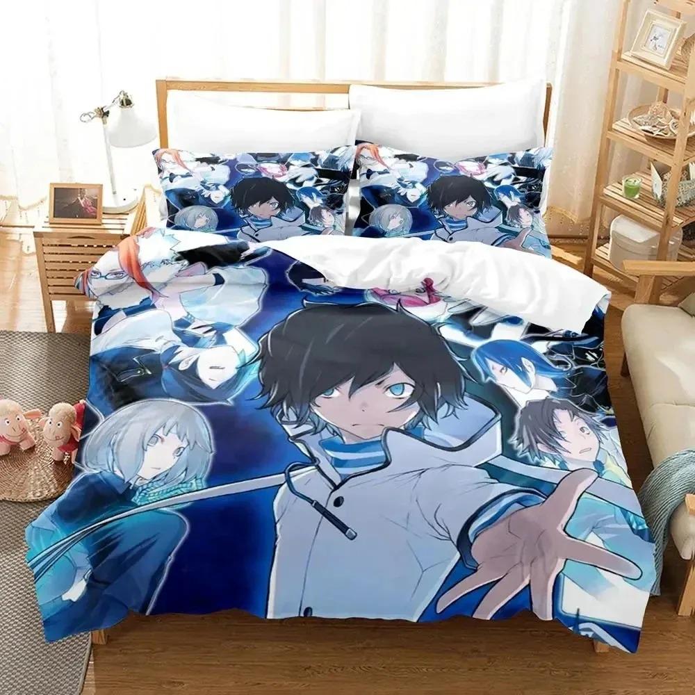 3D Anime Devil Survivor Bedding Set Duvet Cover Bed Set Quilt Cover Pillowcase Comforter king Queen Size Boys Adult Bedding Set