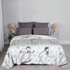 The Snowman And The Snowdog Knitted Blankets Cartoon Fairy Fuzzy Throw Blankets Bedding Printed Soft Warm Multifunction Quilt