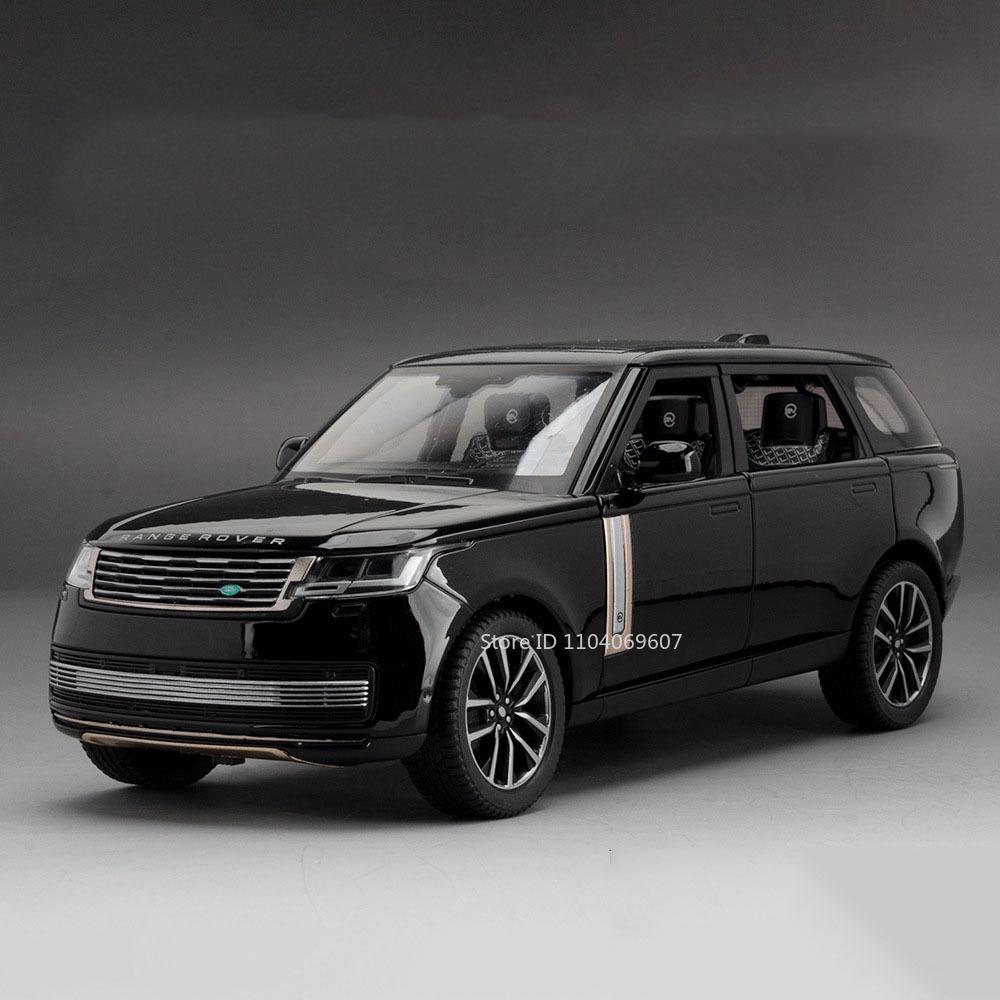 Scale 1:24 Land Rover Range Rover Car Model Toy Alloy Diecast Shock Absorption Sound Light Off-road Vehicles Models Boys Gifts