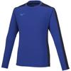 Mizuno Soccer Wear Solar Cut Field Long Solar Cut Surf Size S Shirt, Sleeve, Material, P2MAA047, Blue,