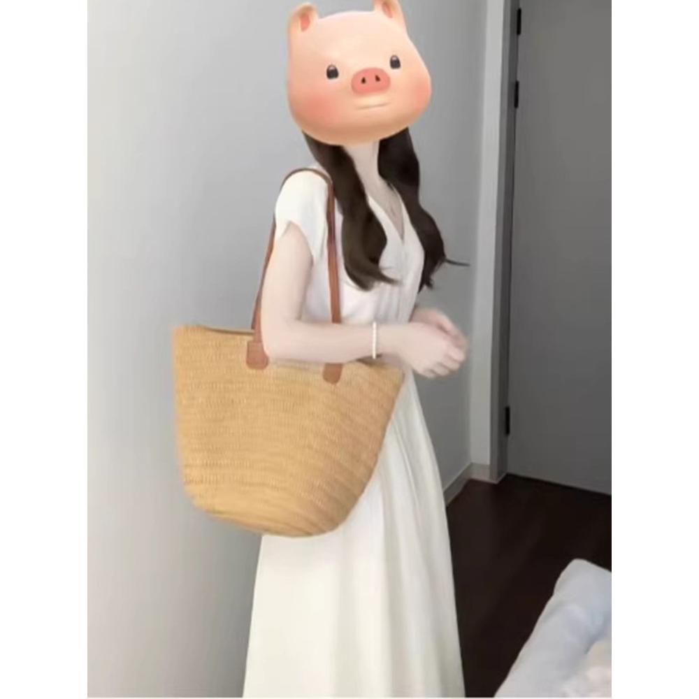 V-neck white dress children's summer elegant new seaside vacation small temperament waist dress