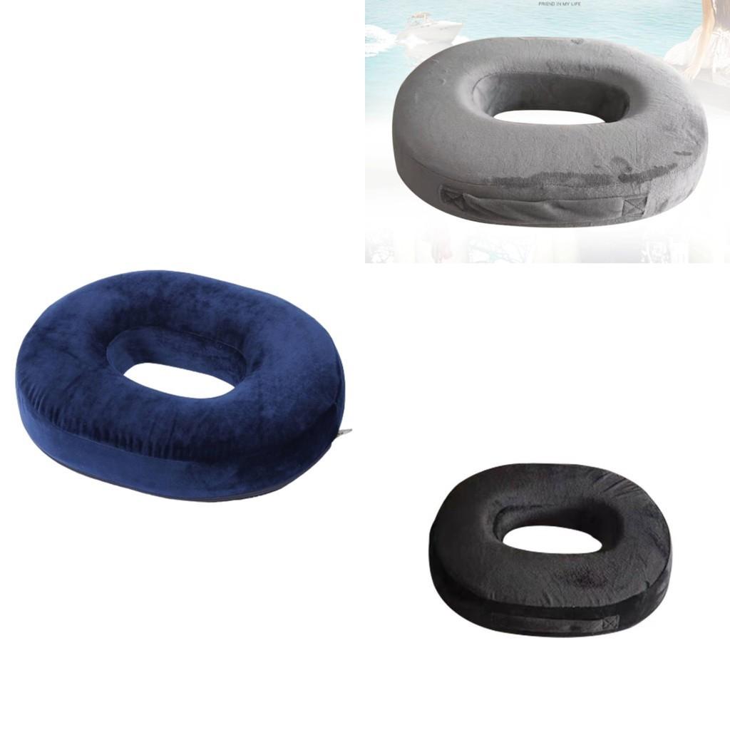 Memory Foam Coccyx Cushion For Office Chair Black Grey Navy Blue