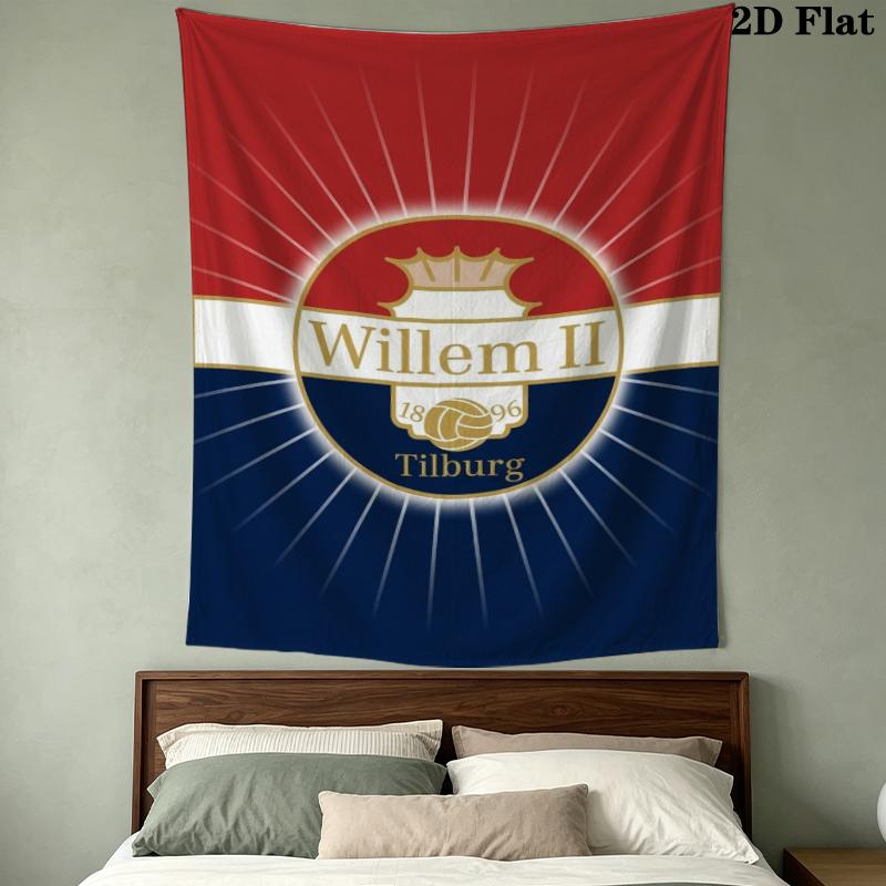 Willem II Nástěnná tapiserie Estetické závěsné na zeď Tištěná látková přikrývka Dekorativní tapiserie pro ložnici Obývací pokoj Domácí dekorace