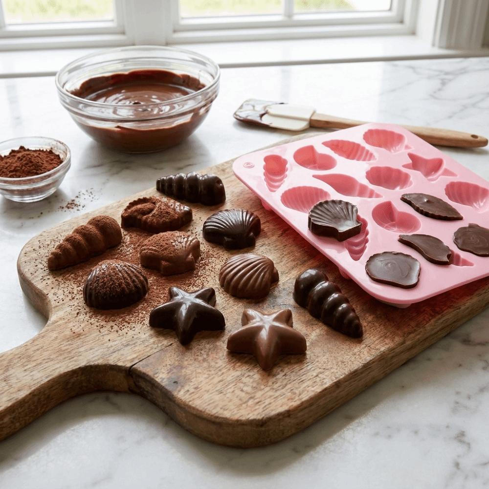 Conch 3D Shell Mold Starfish Shape Marine Animal Mold Jelly Making Mold Ice Cube Tray DIY Baking