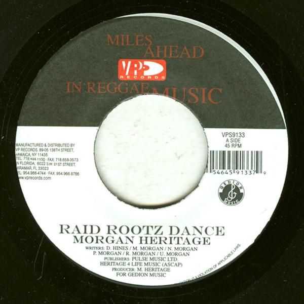 7inch Record MORGAN HERITAGE - Raid Rootz Dance / Nothing To Smile VPS9133 VP US 2008 US Reggae, Ska & Dub