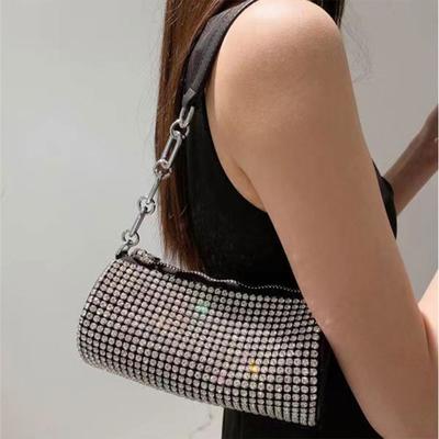 Bucket Bag for Women Luxury Designer Fake Diamond Shoulder Bag Pull Evening Bags and Wallets  Fashion Trend Small Crossbody