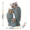 Mdern Owl Family Sculpture Resin Decor for Living Room Entry and TV Stand Perfect for Home Office Ideal Housewarming Gift