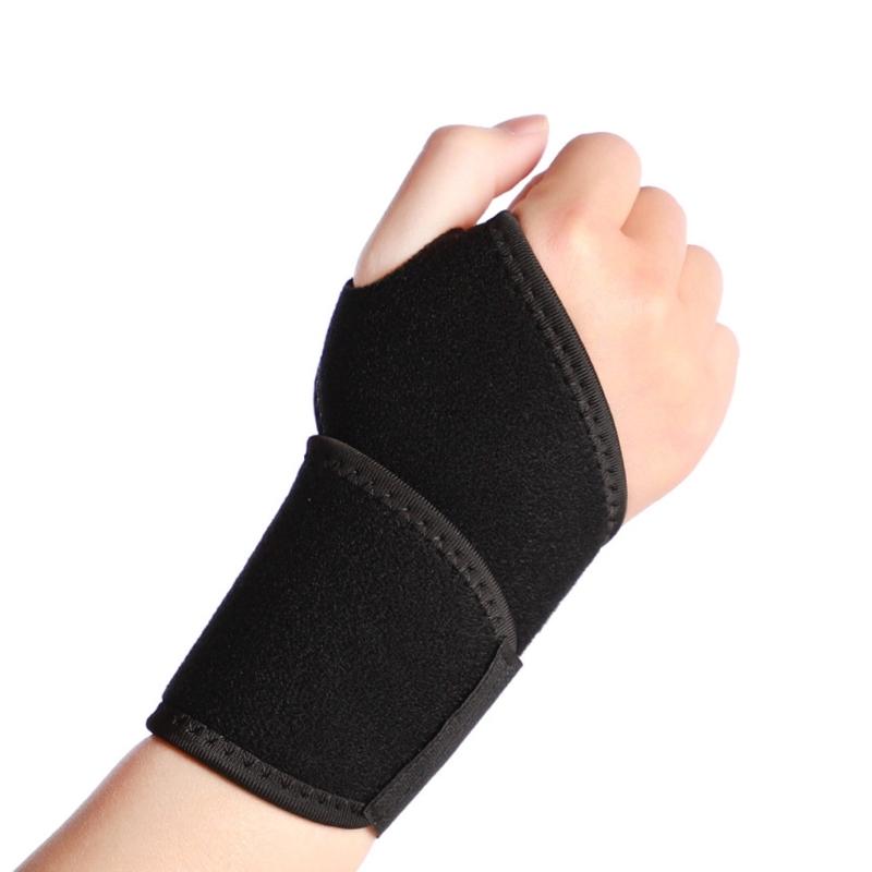 Wrist Support Brace Thumb Support Elastic Wrist Brace Adjustable Wrist Compression Wrap for Fitness Badminton Basketball