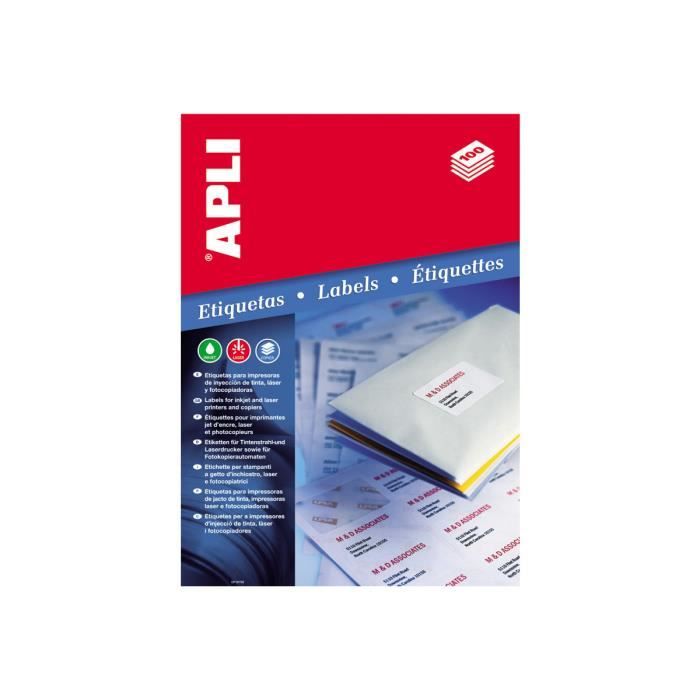 APLI PAPER 33.9 x 64 mm 2400 kusů (100 listů(s) x 24) štítky