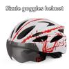 Unisex Adult Ultralight Bicycle Cycling Helmet With Goggles For Outdoor Sports Riding Helmet