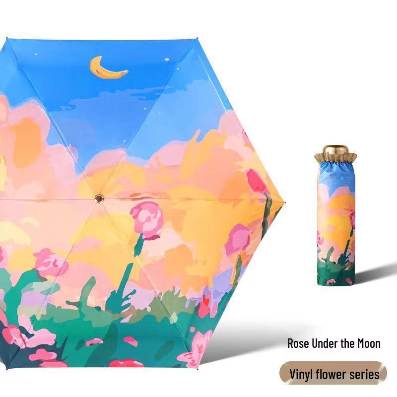 Miflame Ultra-Light 5-Fold Sun Rain Umbrella