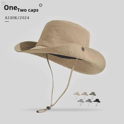 Women's Quick-Dry Waterproof Bucket Hat - Japanese Style, Sun-Protective, Fashionable Flat Top Basin Hat for Outdoor Activities
