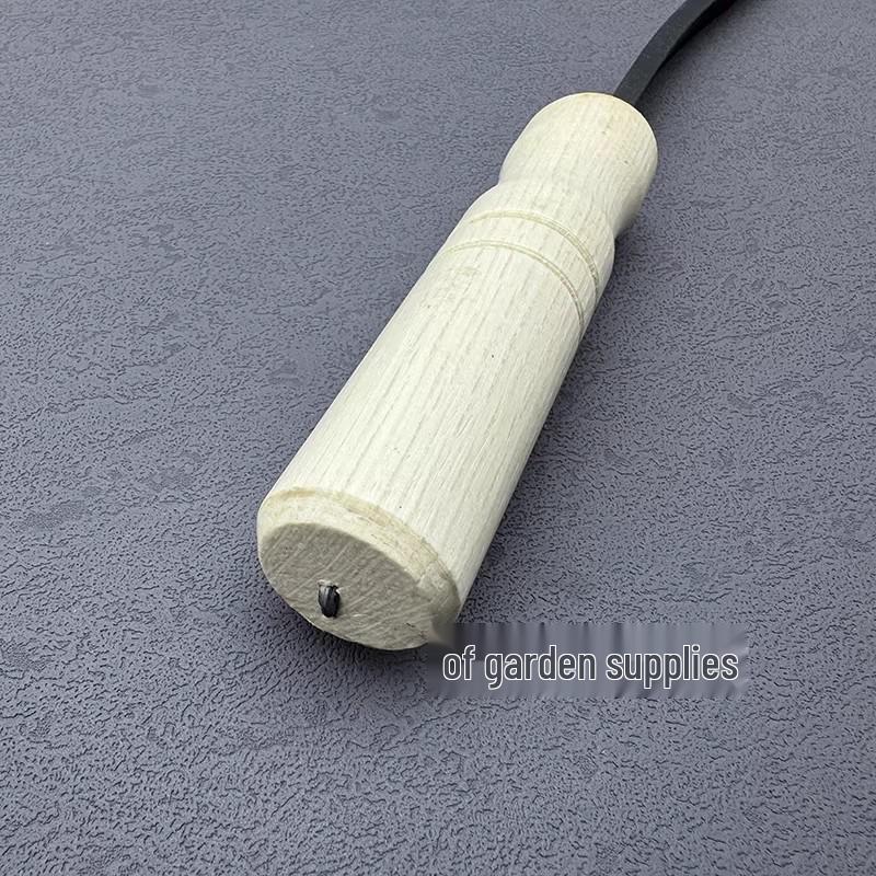 Full Steel Serrated Sickle with Wooden Handle for Cutting Wild Vegetables and Small Grains