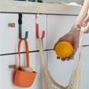 Stainless Steel Cat Kitchen Cabinet Door Cat Shape Cat Storage Hook Drawer Robe Hanger  Office