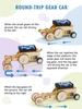 STEM Model Car Kits 3D Wooden Puzzles Toys Educational Science Crafts Kits Toy Wood Building Kit Halloween Gifts for Boys Kids