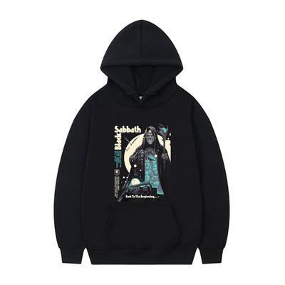 Black Sabbath Back To The Beginning Hoodie Ozzy Osbourne Skeleton Graphic Pullover Men Heavy Metal Rock Band Hooded Tracksuit