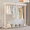 Simple coat rack Movable drying rack Floor-to-ceiling indoor room clothes rack Household bedroom clothes storage rack