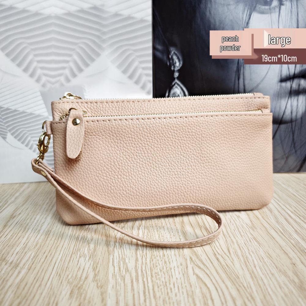 Korean Style Genuine Leather Multi-Functional Women's Wristlet Clutch Wallet