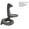 Vintage Candle Holder 3D Coiled Snake Resin Candle Holder Table Decor Snake