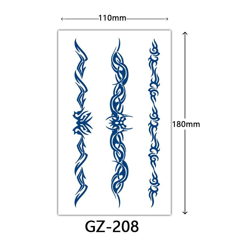 Herbal Semi-Permanent Tattoo Sticker, Semi-Permanent Tattoo Sticker, Anti-Rub, Anti-Sweat Tattoo