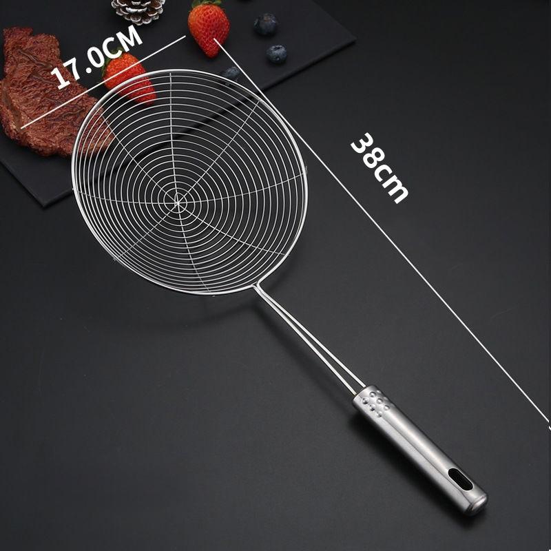 Stainless Steel Skimmer Solid Strainer Ladle Stainless Steel Kitchen Utensil Tool French Fries Fish Frying Kitchen Utensil