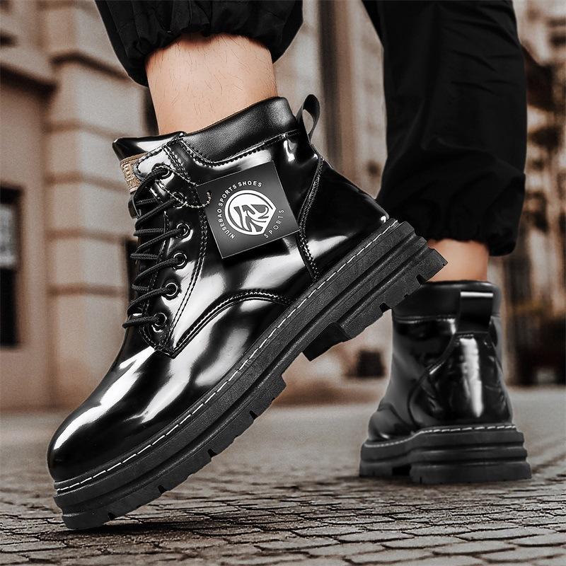 2025 Autumn Cross-border Explosion Martin Boots New Men's Casual Boots Retro British Style Help Casual Tooling Boots