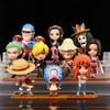 Anime Figure One Piece Monkey Luffy Roronoa Zoro Kawaii Toys Figural Nendoroid Car Decoration Model Gift D Q PVC Kid Friendly Entertaining Fun Play