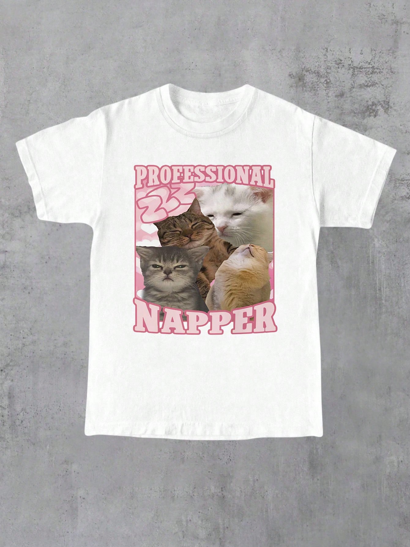 Glimmora Even Gangsters Sometimes Need A Hug Funny Cat Graphic Print Women Round Neck TShirt S