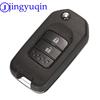 Jingyuqin 2/3B Car Key Case For Honda Civic City Fit HR-V XR-V Folding Flip Auto Car Key Shell