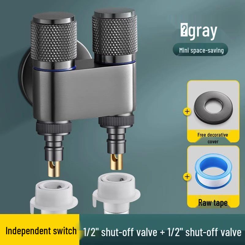 Toilet Spray Gun Set: Dual-Outlet Valve, Booster Water Gun, Feminine Wash