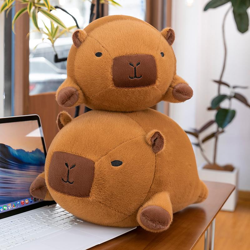 New Balloon Capybara Plush Toy Throw Pillow Chubby Kapibara Doll Doll Gift