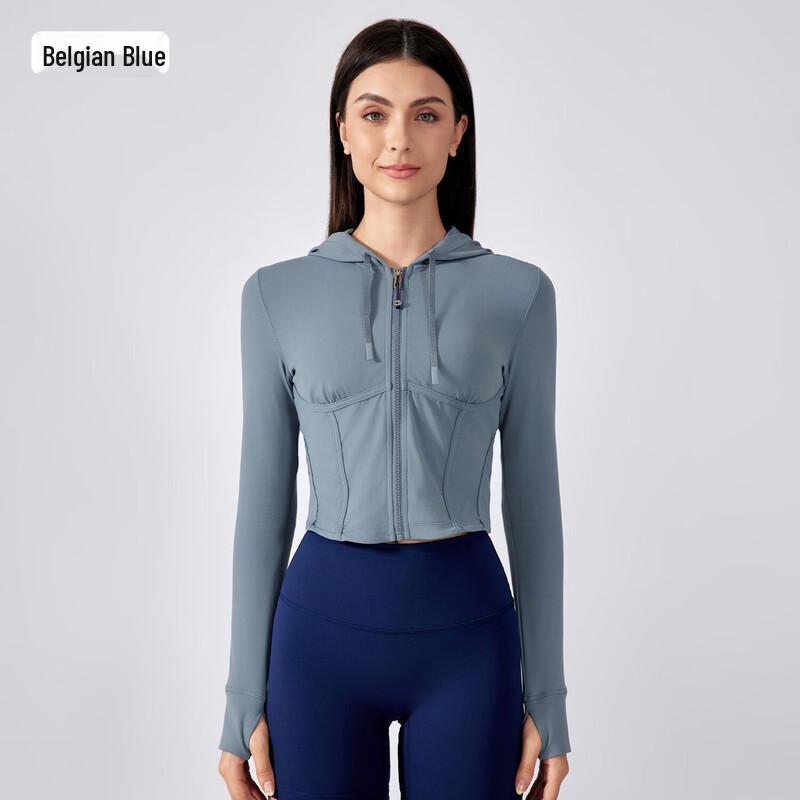 YIXI Women s Slim-Fit Hooded Yoga Jacket