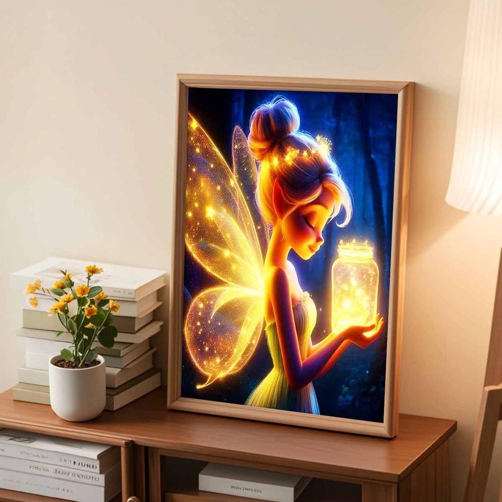 Full Round Diamond Painting Flower Fairy Art Rhinestone Picture Mosaic DIY 5D Cross Stitch Embroidery Home Decoration