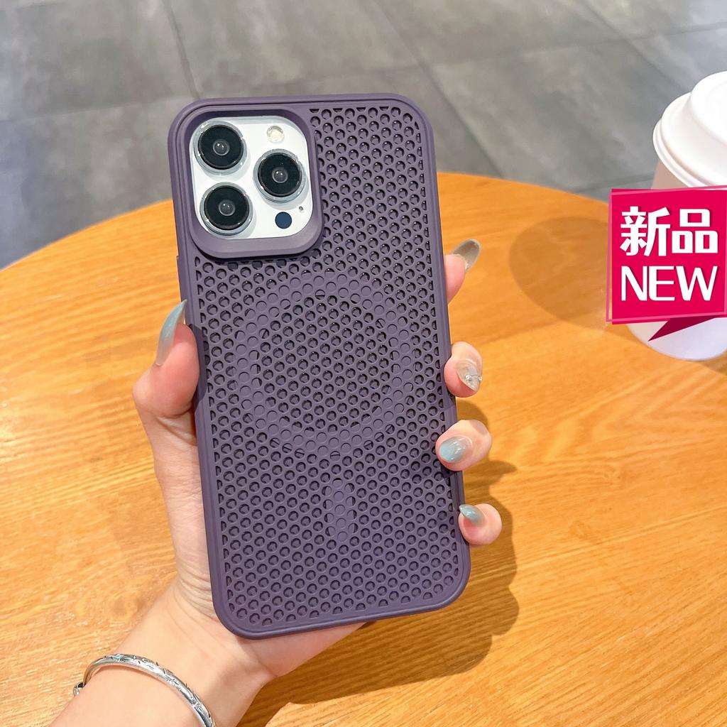 2-In-1 heat dissipation magnetic mobile phone case is suitable for Apple 16PROMAX trend 15 skin feeling 13/14 protective cover 11