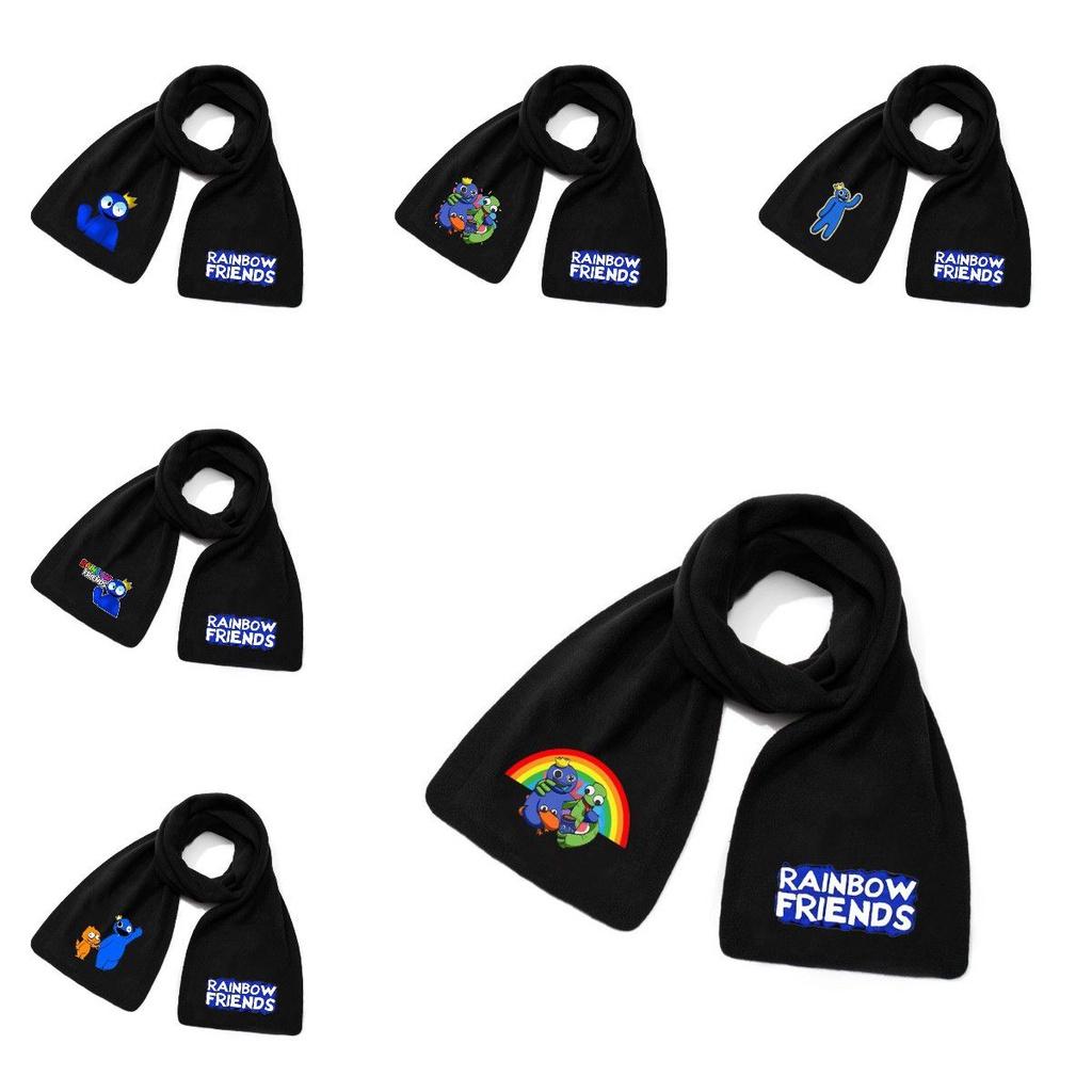 Polar Fleece Rainbow Friend Scarf For Men And Women Soft And Warm Neck Protector