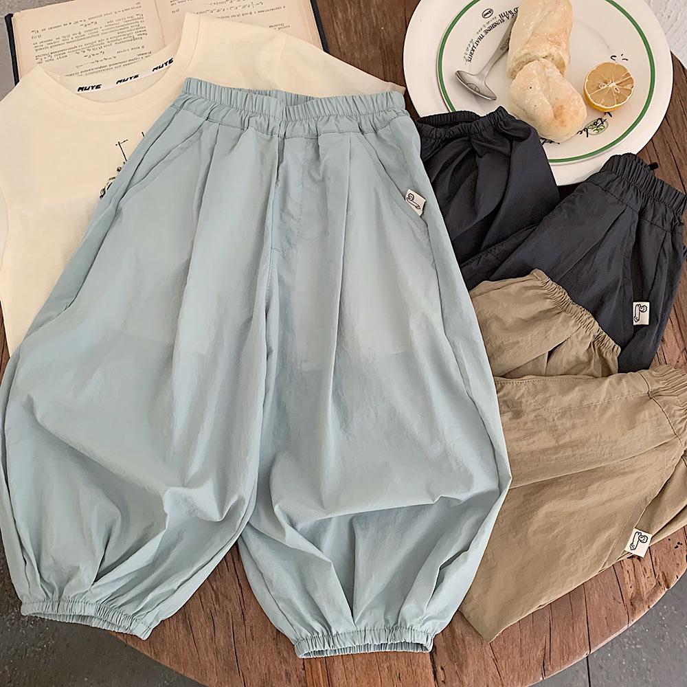Children's Summer Casual Mosquito-Proof Pants - Versatile Nine-Point Length for Boys and Girls