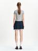 Tuomio Mini Check Pleats Skirt [Green]