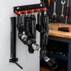Air Tool Holder 5-Slot Wall Drill Grinder Station Power Tool Hanger For Electric Gadgets Drill Screwdriver Grinder Garage Studio