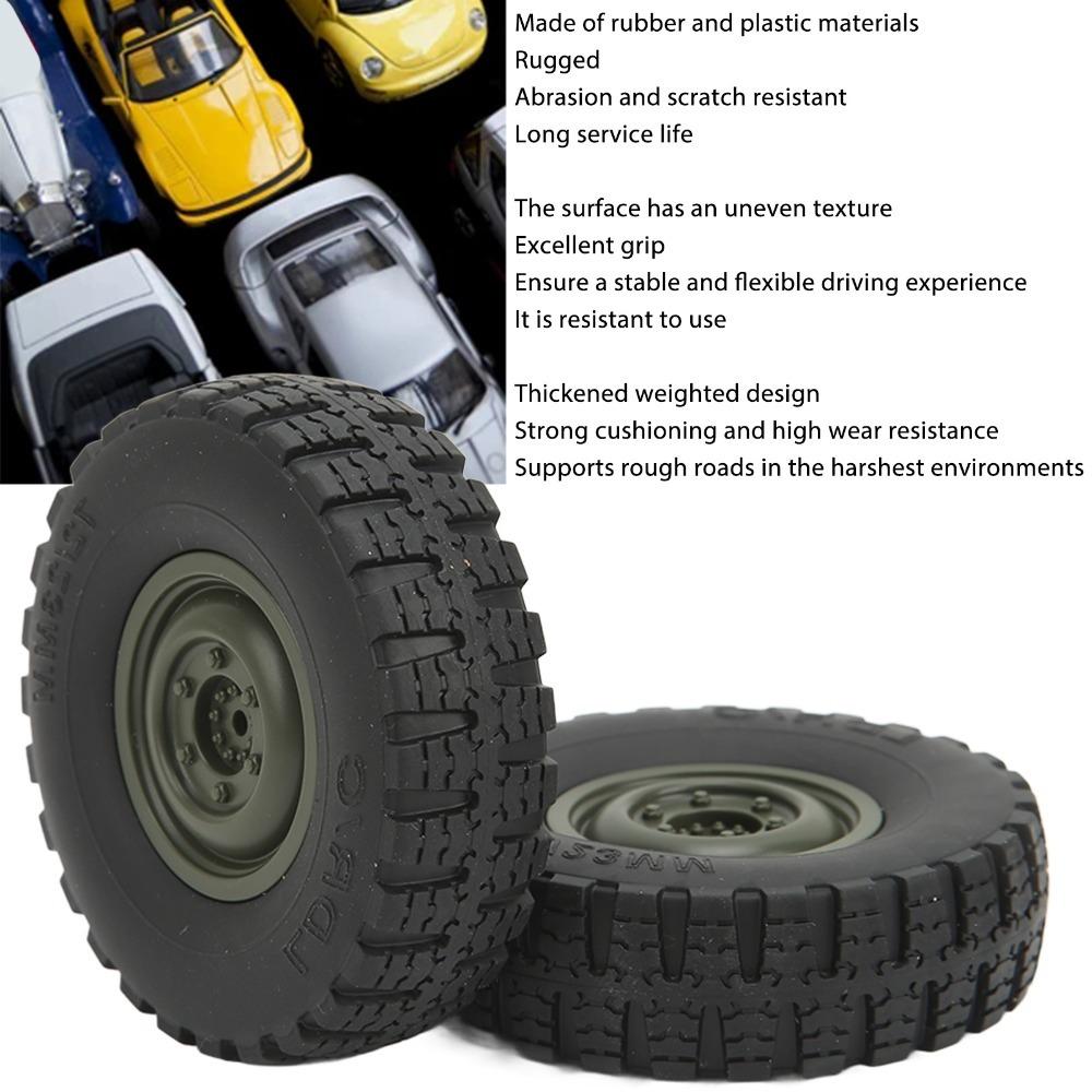 4Pcs/Set Rubber RC Car Wheels Replacement RC Tires for Unimog Model P06 RC Car Crawler Car