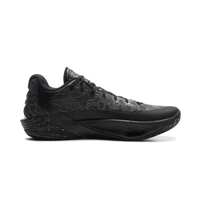 Li Ning Air Strike 12 Jungle Pop Professional Competition Shoes TPU Fabric Shock Absorption Support Low Top Men Basketball Shoes Black ABAV067-7