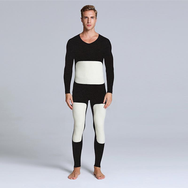 Ovieze Termisk Fleece Set: Unisex Sömlös Varm Överdel & Underdel för Vinter