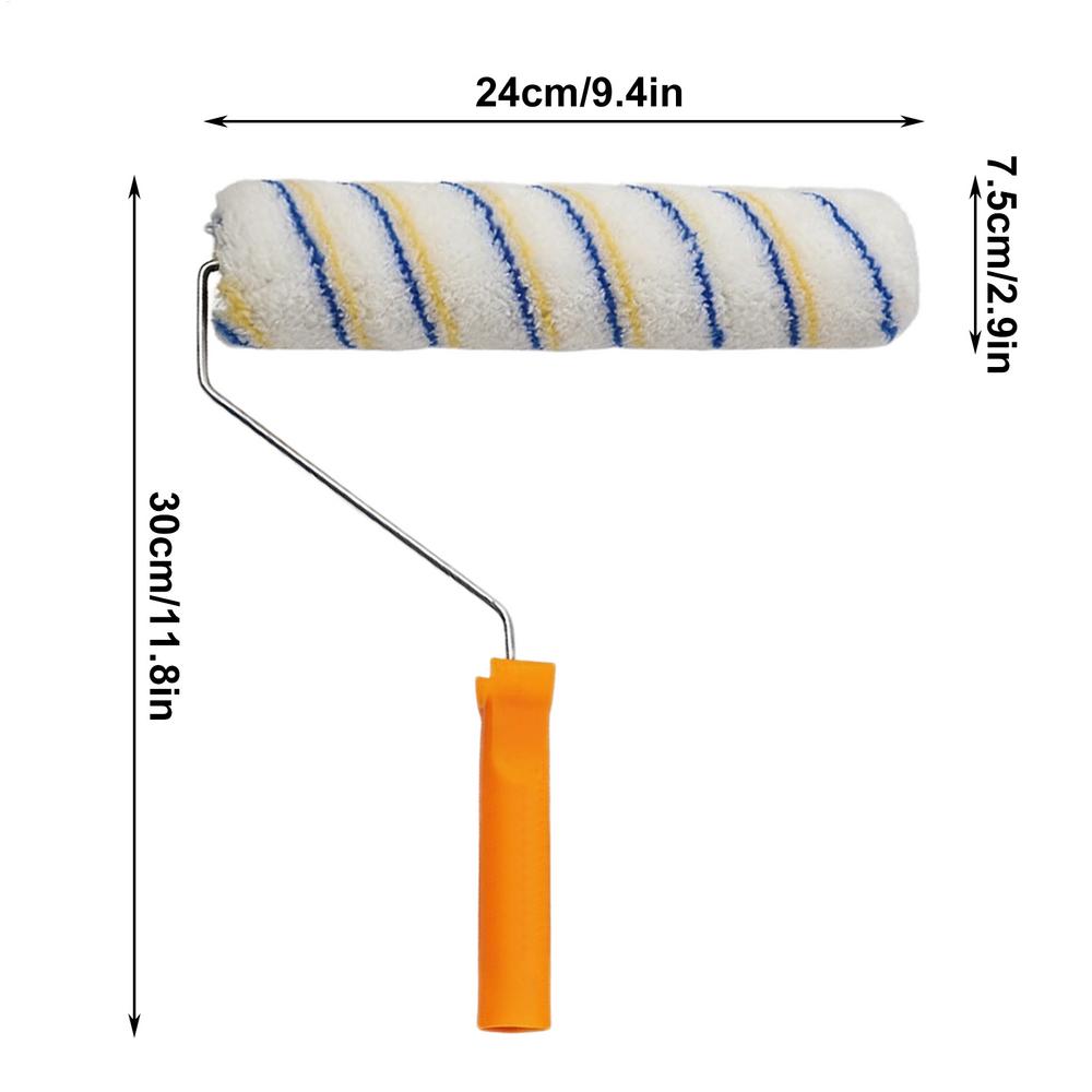 Paint Roller Brush House Renovation Tool Wall Painting Roller for Interior & Exterior, Cabinets Doors Fences Decks Crafts