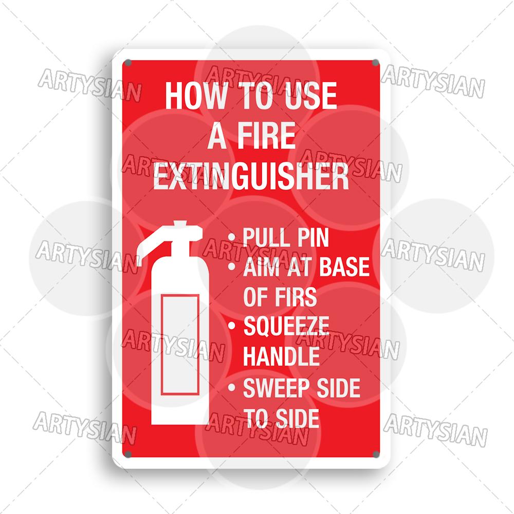 Fire Safety Metal Sign Flammable Warning Emergency Exit Escape Alarm Extinguisher Instruction Signage Assembly Hose Reel Plaque