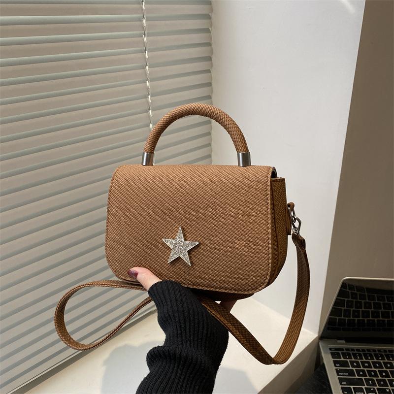 Premium mini bag female five-pointed star chain small square bag rhombus silver small fragrant wind one shoulder messenger bag wholesale