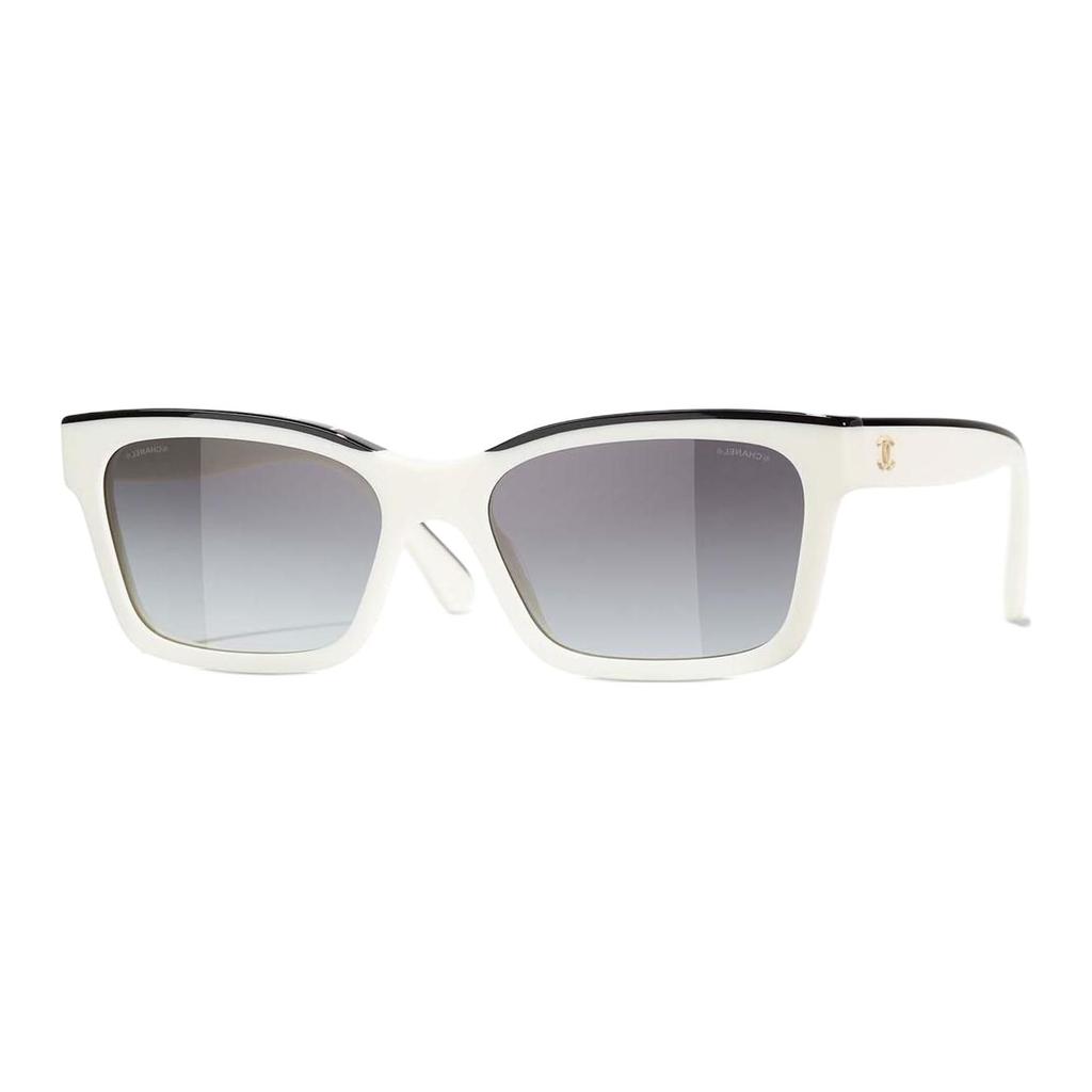 Chanel Irregular Frame Sunglasses Women Sunglasses White CH5417
