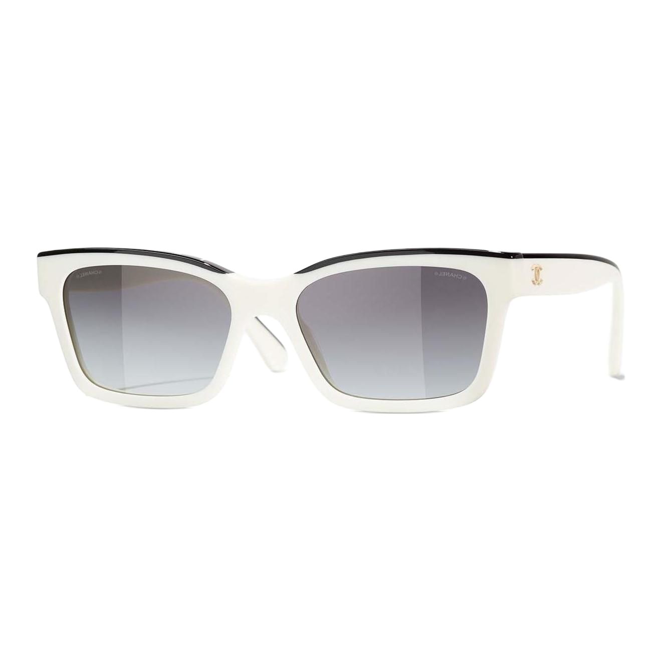 

Chanel Irregular Frame Sunglasses Women sunglasses White CH5417 54,White