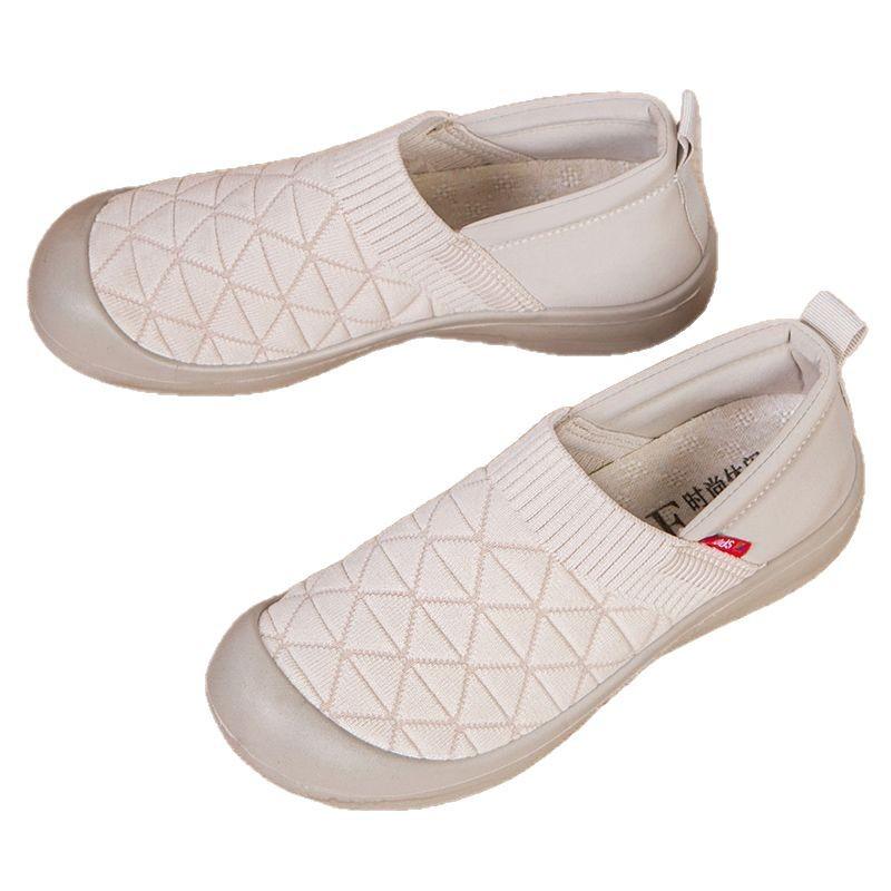 Women's Non-Slip Soft Sole Slip-On Flats - Lightweight, Breathable & Casual Shoes for Spring/Autumn